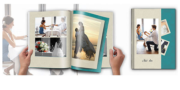 Exkluzivní fotokniha s potištěnými deskami a šitou vazbou