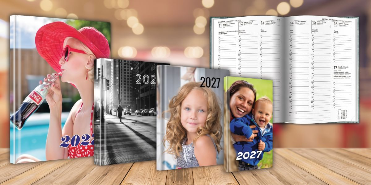 Exkluzivní diáře 2027 s laminovanými deskami